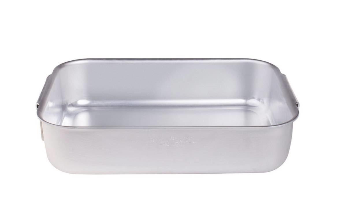 Pentole Agnelli ALMA10622 Professionele aluminium pannen, 3 mm, lage braadpan met 2 handgrepen, 3,4 l