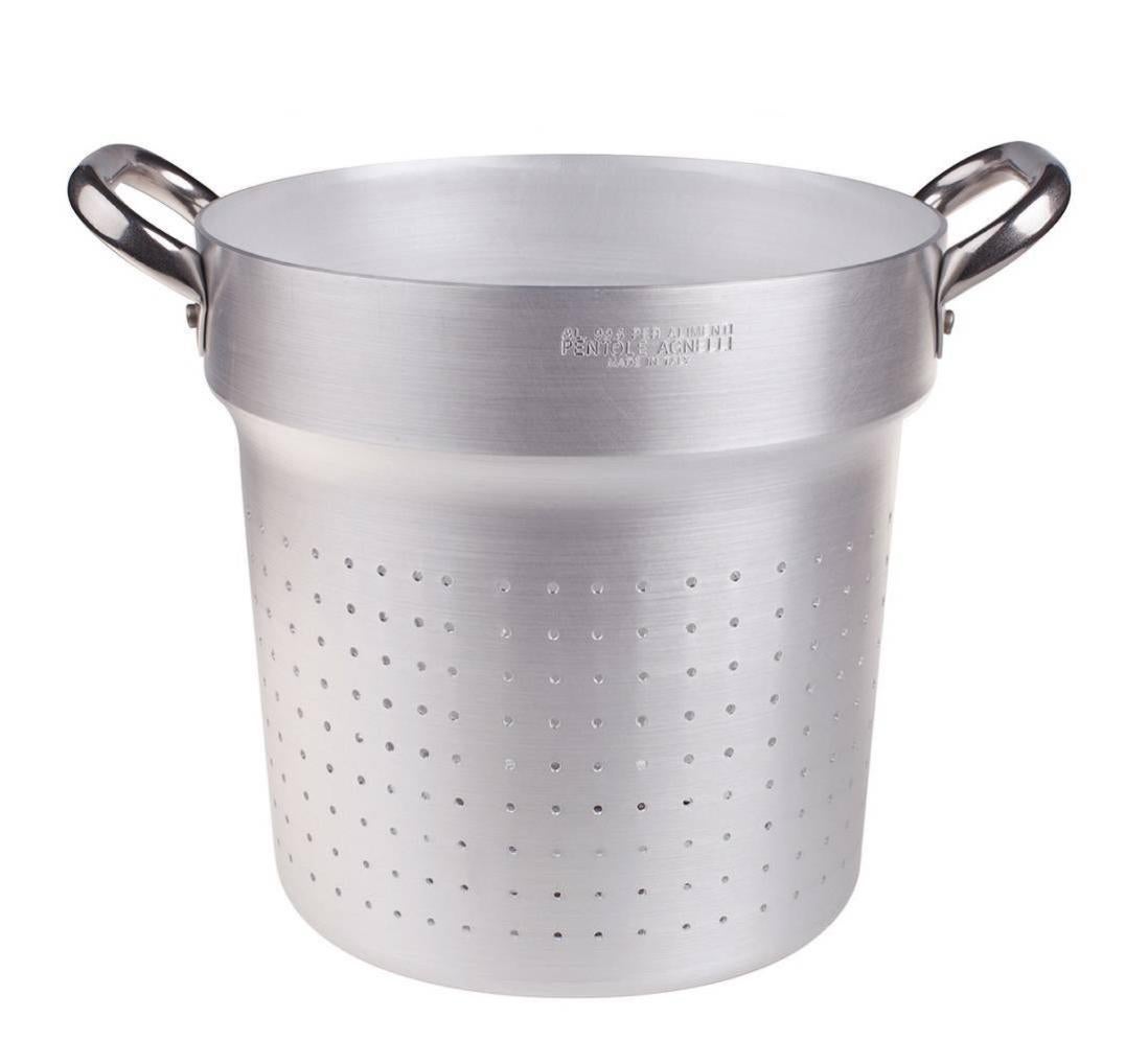 Colapasta A Tre Piedi In Alluminio Con Maniglie Inox Cm. 24 - Agnelli - 6