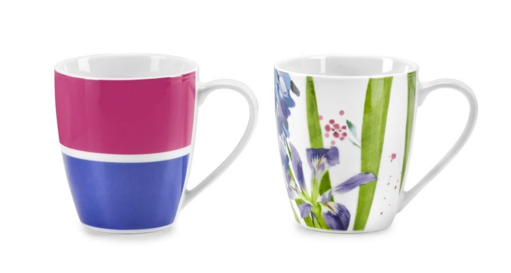 Hervit Set 2 Tazze In Porcellana Pesca – Diametro 9 Cm, Altezza 10 Cm – Eleganza Semplice - 3