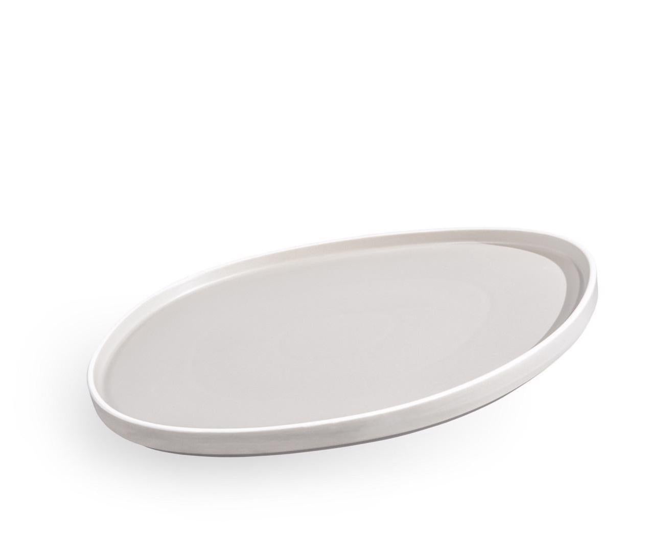 Set De 4 Assiettes à Fondue/party La Porcellana – Diamètre 26 Cm, Porcelaine Blanche – Lavable Lave-vaisselle Et Micro-ondes - 8