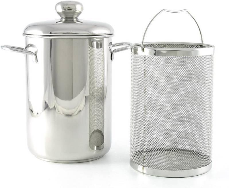 Pintinox Cuoci Asparagi Professionale - Pentola In Acciaio Inox 18/10 Con Cestello E Coperchio - Foto 3
