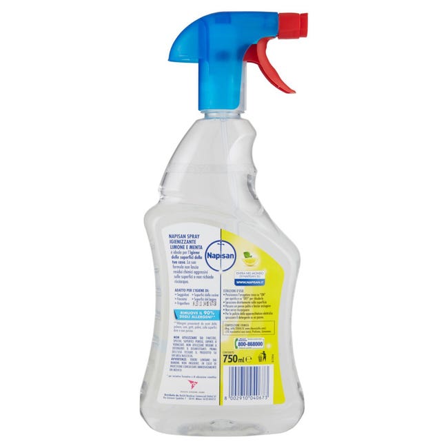 Napisan Spray Disinfettante Igienizzante Superifci Limone & Menta