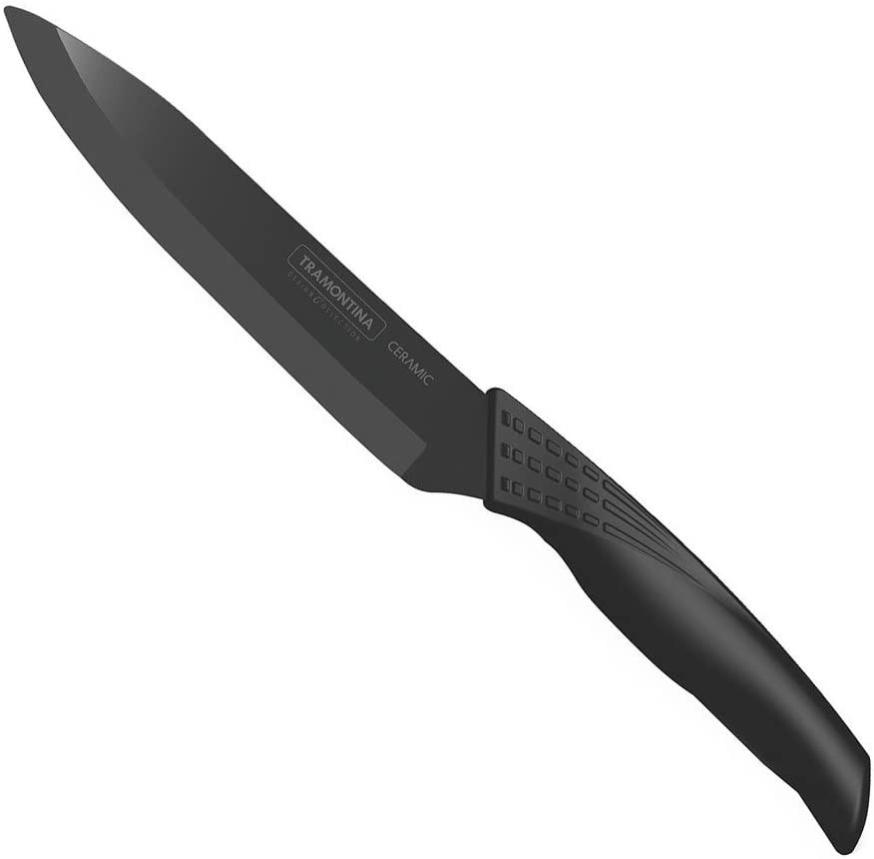 Coltello da cucina in ceramica bianco Lama 10cm con Manico PVC e fodero