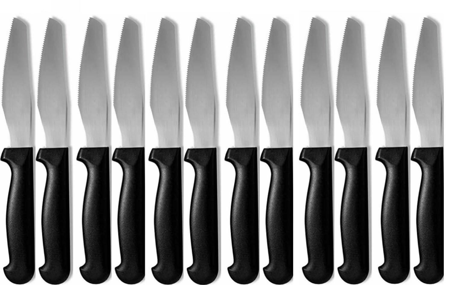 MAROB Set 6 Coltelli Bistecca Horeca Con Lama In Acciaio Inox E Manico Bianco 8003512180569 - Foto 5