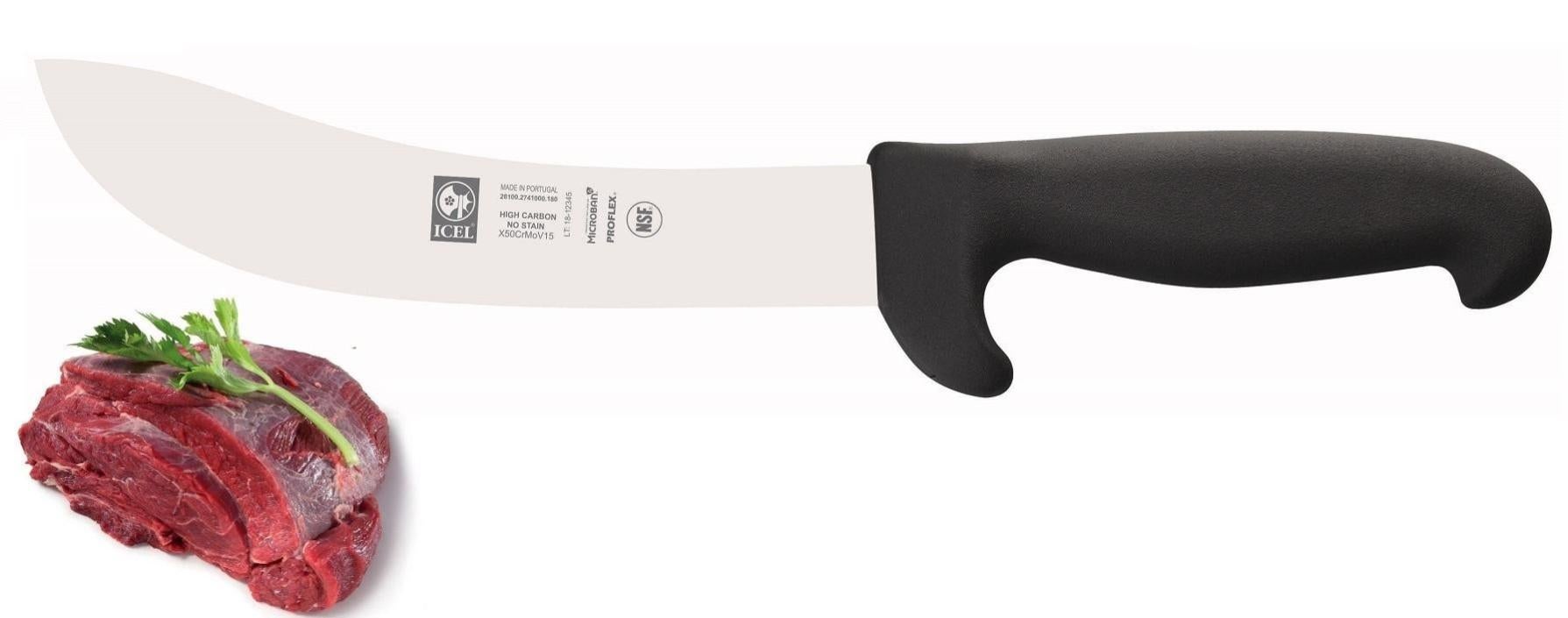 Coltello Per Zoccoli Cavalli Pesante | Manico In Legno E Lama Inox | Rinnenmesser Hufmesser