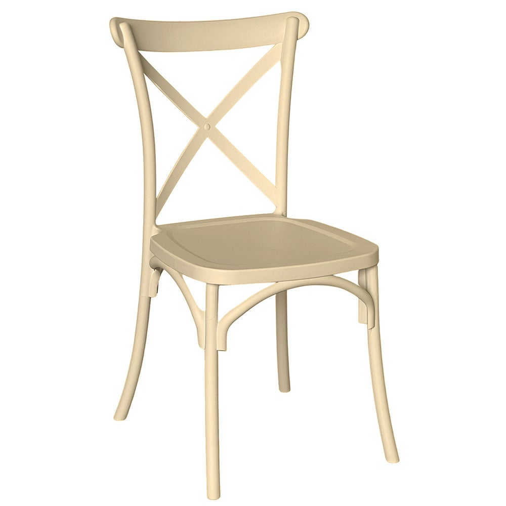 SEDIA IN POLIPROPILENE BEIGE MOD. LIVERPOOL - Grand Arredo Mobili