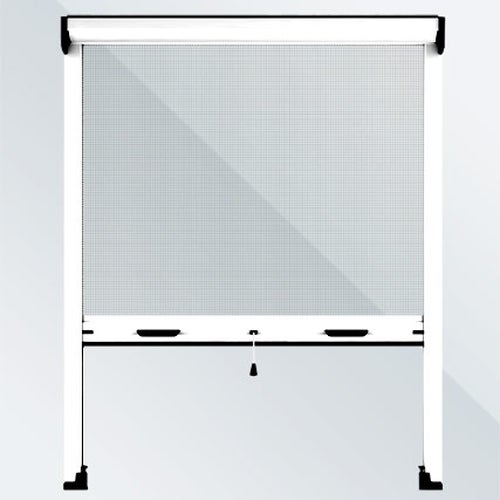Mosquitera enrollable para ventanas 140x170cm en kit universal Easy-Up V  Color: Blanco
