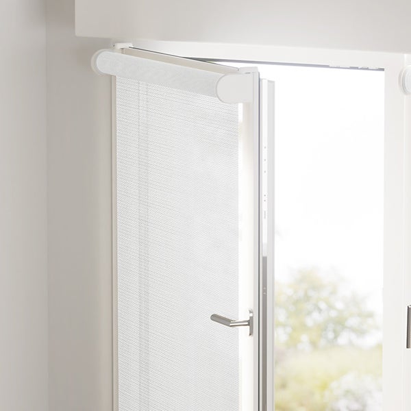 Estores enrollables sin taladrar screen corti fiberglass color blanco 66x130 - cortinadecor