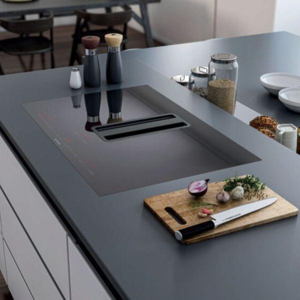 Plaque de cuisson avec hotte intégrée Silverline FLOW MAX PRO 78cm noir ...