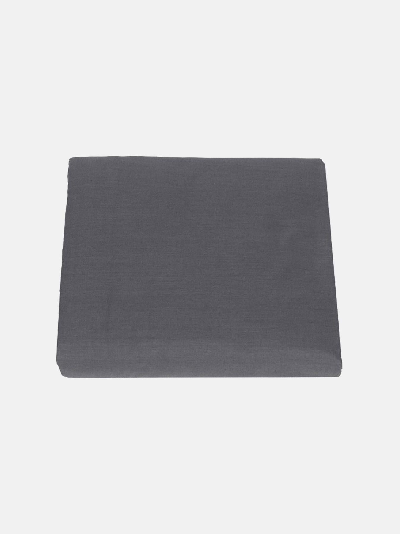 Lenzuolo Sopra Fazzini Matrimoniale 250x295cm - Percalle Cotone 200TC Blu Fog Made In Italy