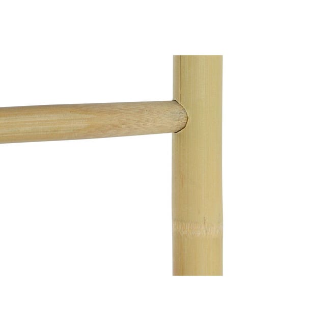 Toallero de Pie Triple Bambu Estilo Escandinavo 48x24xH 80 cm