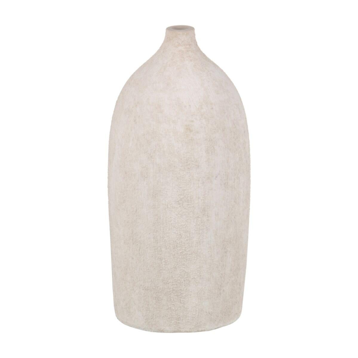 Vaso In Ceramica Per Orchidee INNA-Glas - Forma Conica 17x14 Cm - Color Crema - Portavaso Artigianale Per Fiori - 4