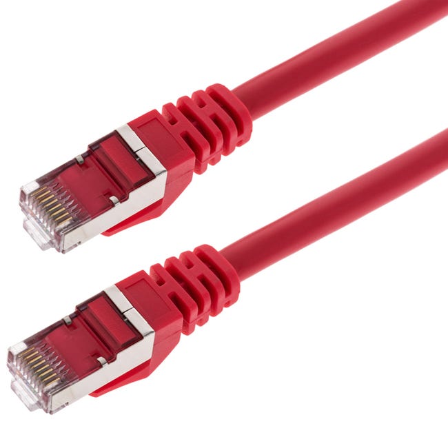 Cable de Red FTP con Conector RJ45 Cat. 6A Rojo de 5 m