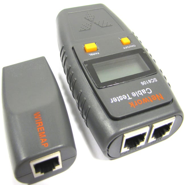 Testeur professionnel pour câbles réseau Ethernet RJ45 et lignes  téléphoniques SC6106