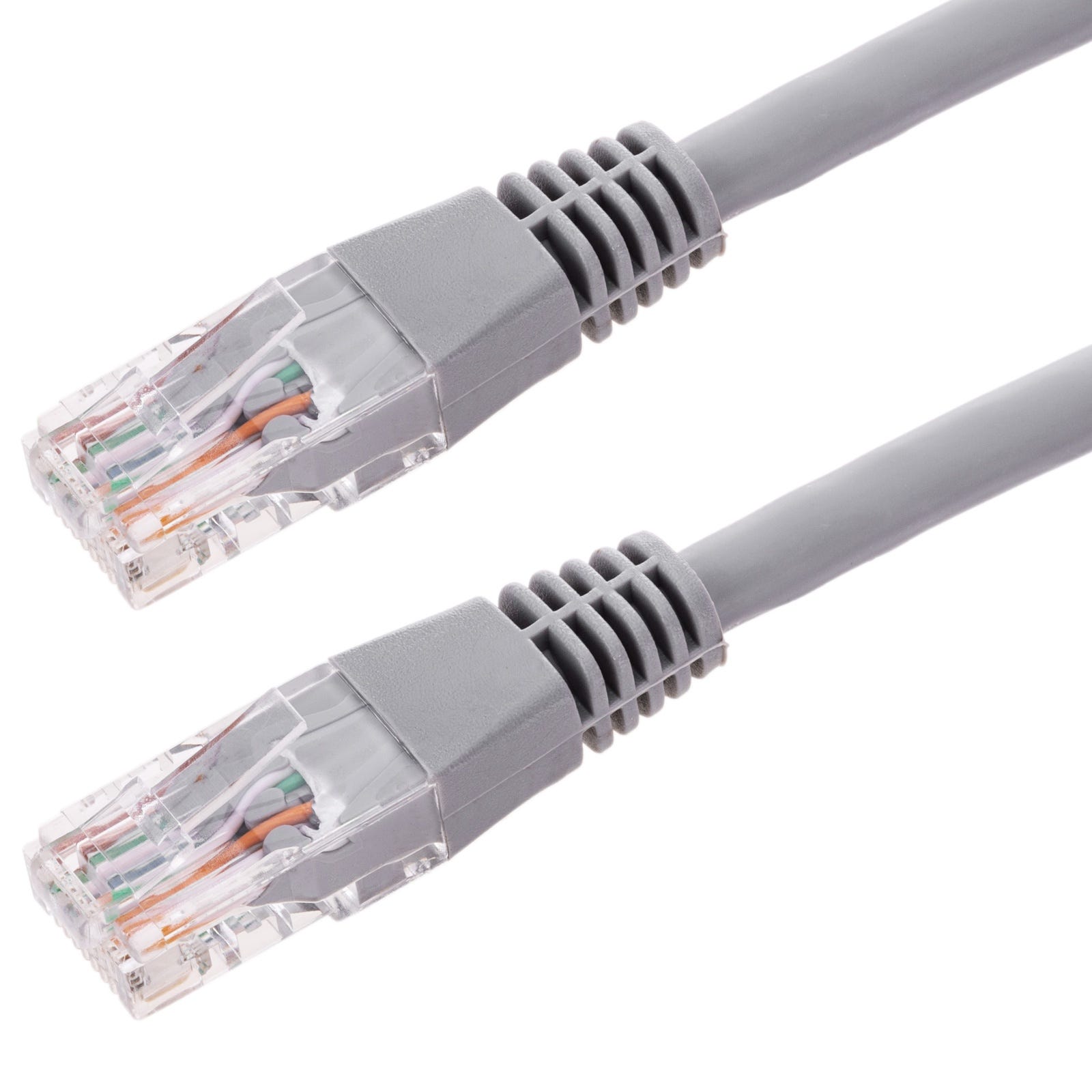 Cable de Red LSHF UTP con Conector RJ45 Cat. 6 gris de 10 m
