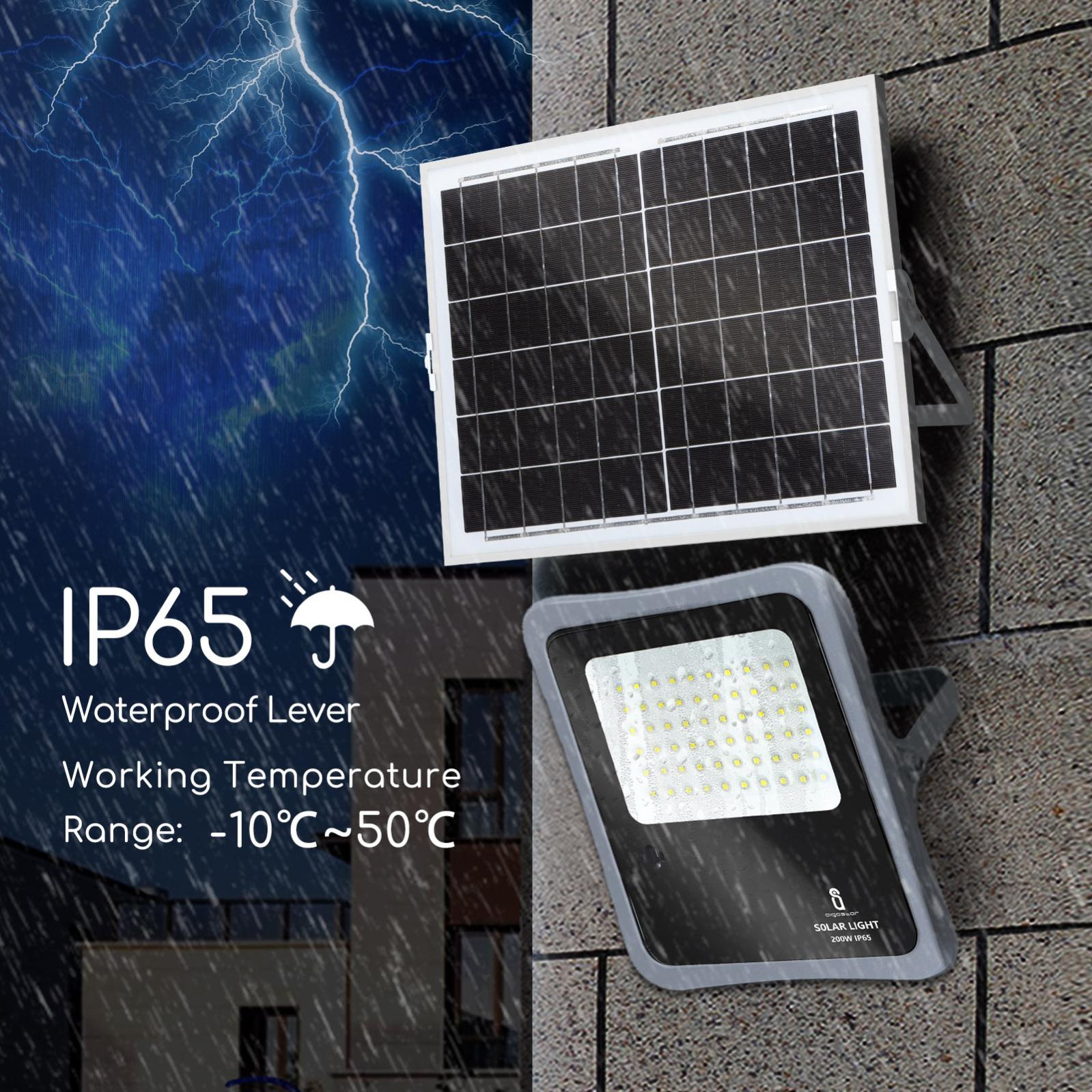 Aigostar - Faretto Solare LED Per Esterni Con Telecomando Da 200W, Luce - Foto 10