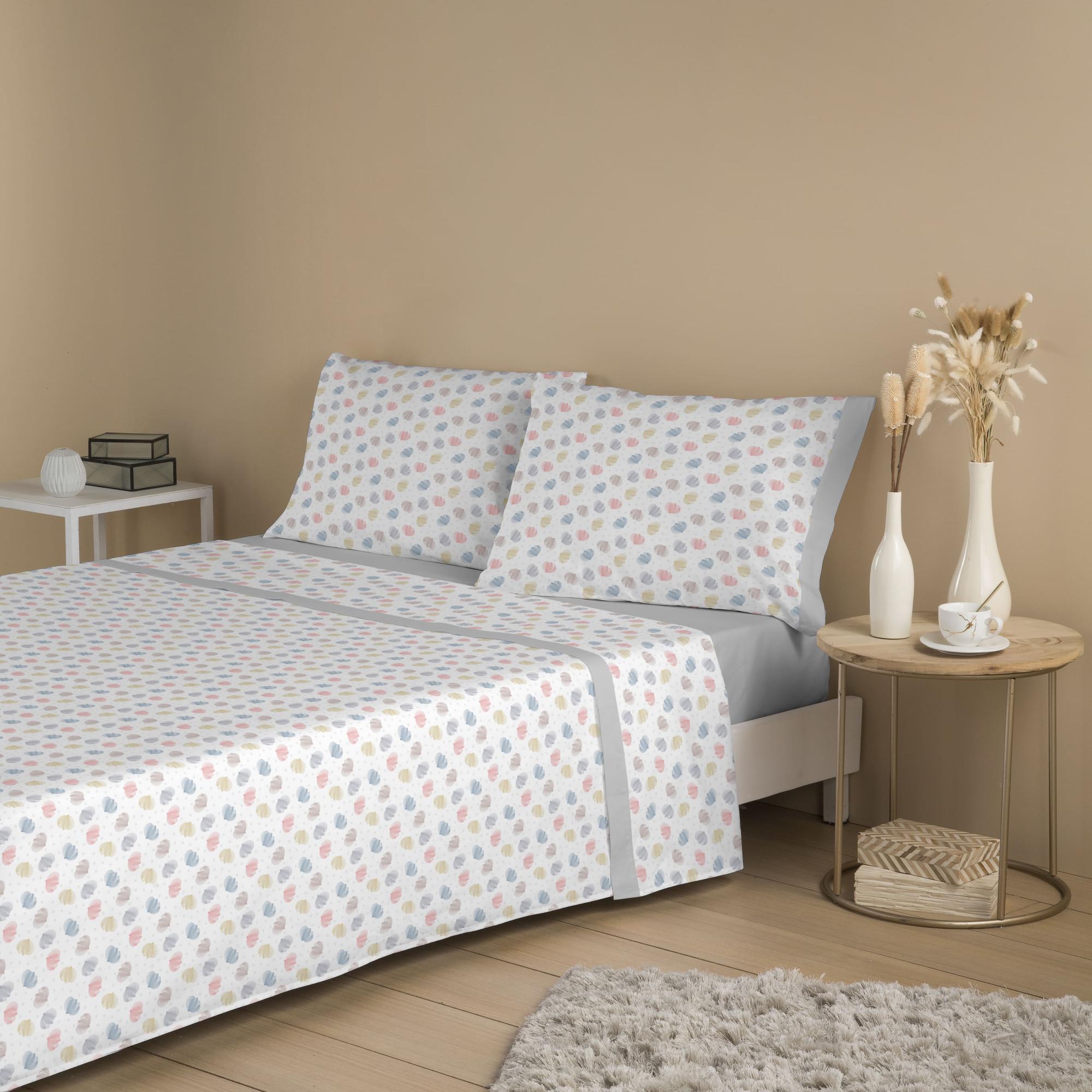 D'Or Set Di Lenzuola In Flanella TILA - Letto Singolo 90 Cm - Grigio - Morbido E Caldo