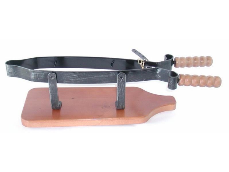 Fermaprosciutto In Ferro Con Base In Legno – Elegante, Stabile E Regolabile Per Tagli Di Prosciutto E Salumi, Perfetto Per La Cucina Tradizionale