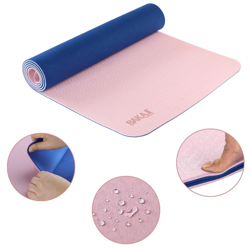 Tappetino Colori A Scelta Tappetino Yoga Fitness 61x173 Cm - Per Pilates, Aerobica, Ginnastica, Pieghevole (multicolore) Tappetino Fitness - Foto 2