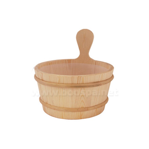 Seau Pour Sauna Avec Louche Hwc-b26, Accessoires Pour Sauna, Pin 3,5 L à  Prix Carrefour