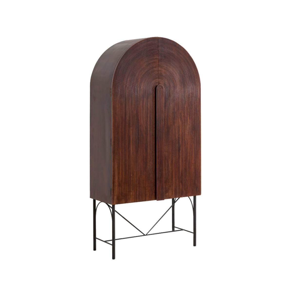 Armoire arrondie en bois de manguier Julio Leroy Merlin