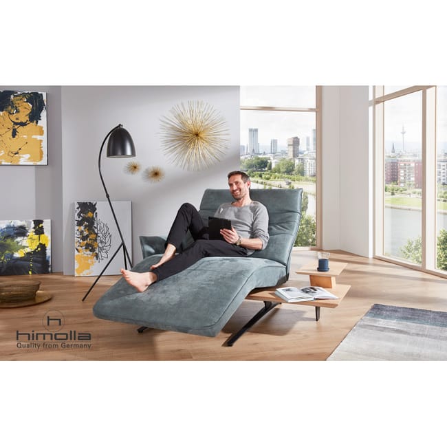 Chaise longue lectrique Lounger 4905 en tissu avec tablette de la