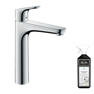 Mitigeur lavabo infrarouge HANSGROHE Focus chrome + nettoyant