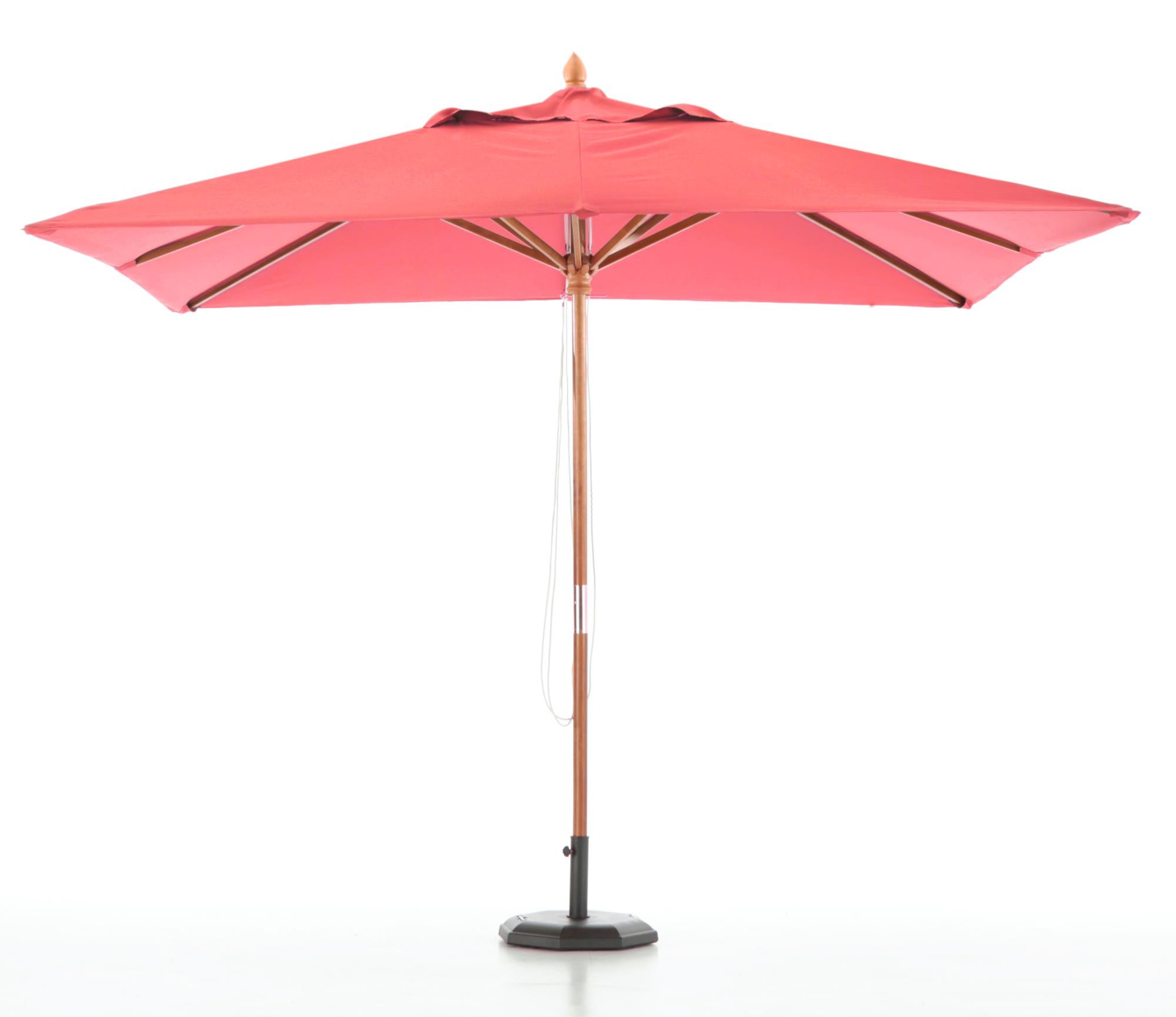 Ombrellone regolabile e inclinabile rosso 180cm