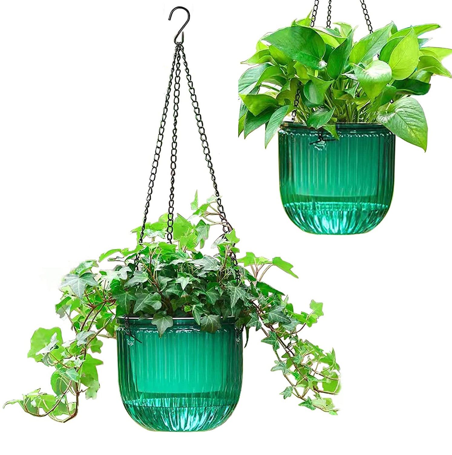 Type de suspension bassin en plastique épaissi Bracketplant Flowerpot  Hanging Pot de fleurs d'arrosage automatique