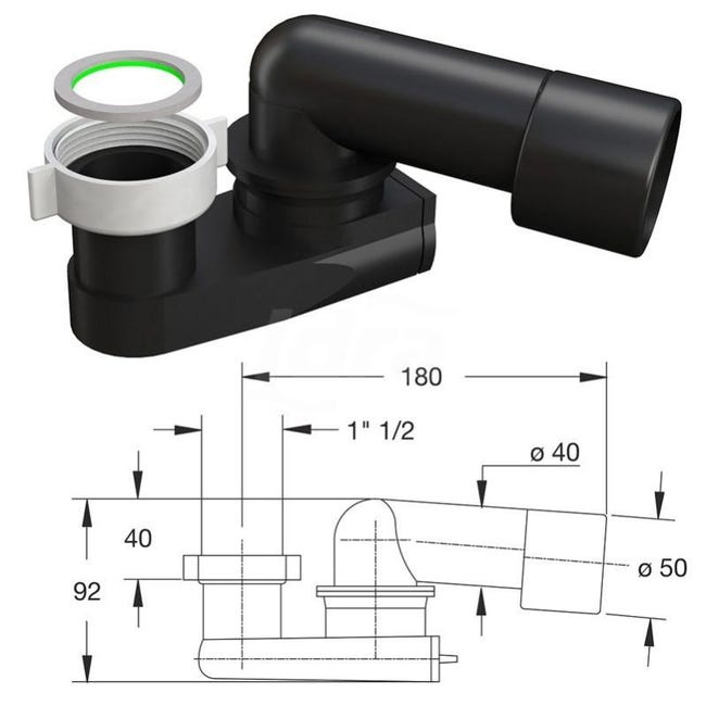 Geberit 151.101.11.1 Sifone per Bidet Geberit 151.101.11.1 Sifone per Bidet