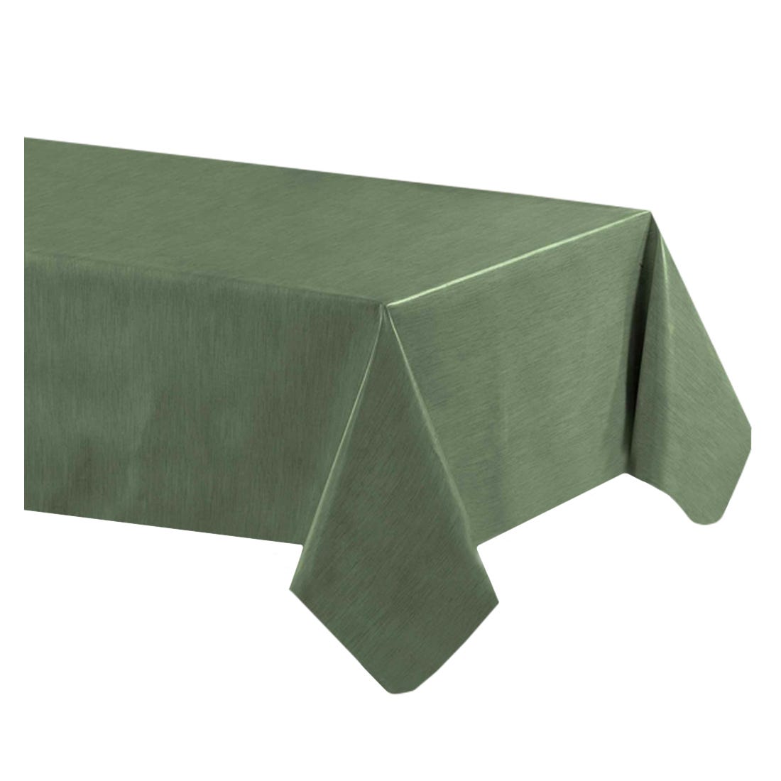 Acomoda Textil – Mantel Antimanchas Rectangular de Hule al Corte. Mantel  Liso Elegante, Impermeable, Resistente y Lavable. (Verde Caqui, 140x240 cm)