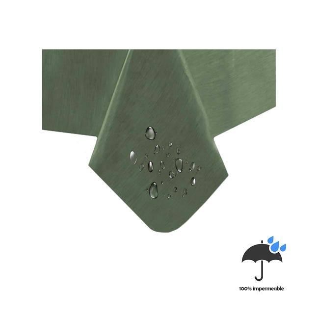 Acomoda Textil – Mantel Antimanchas Rectangular de Hule al Corte. Mantel  Liso Elegante, Impermeable, Resistente y Lavable. (Gris Oscuro, 140x300 cm)