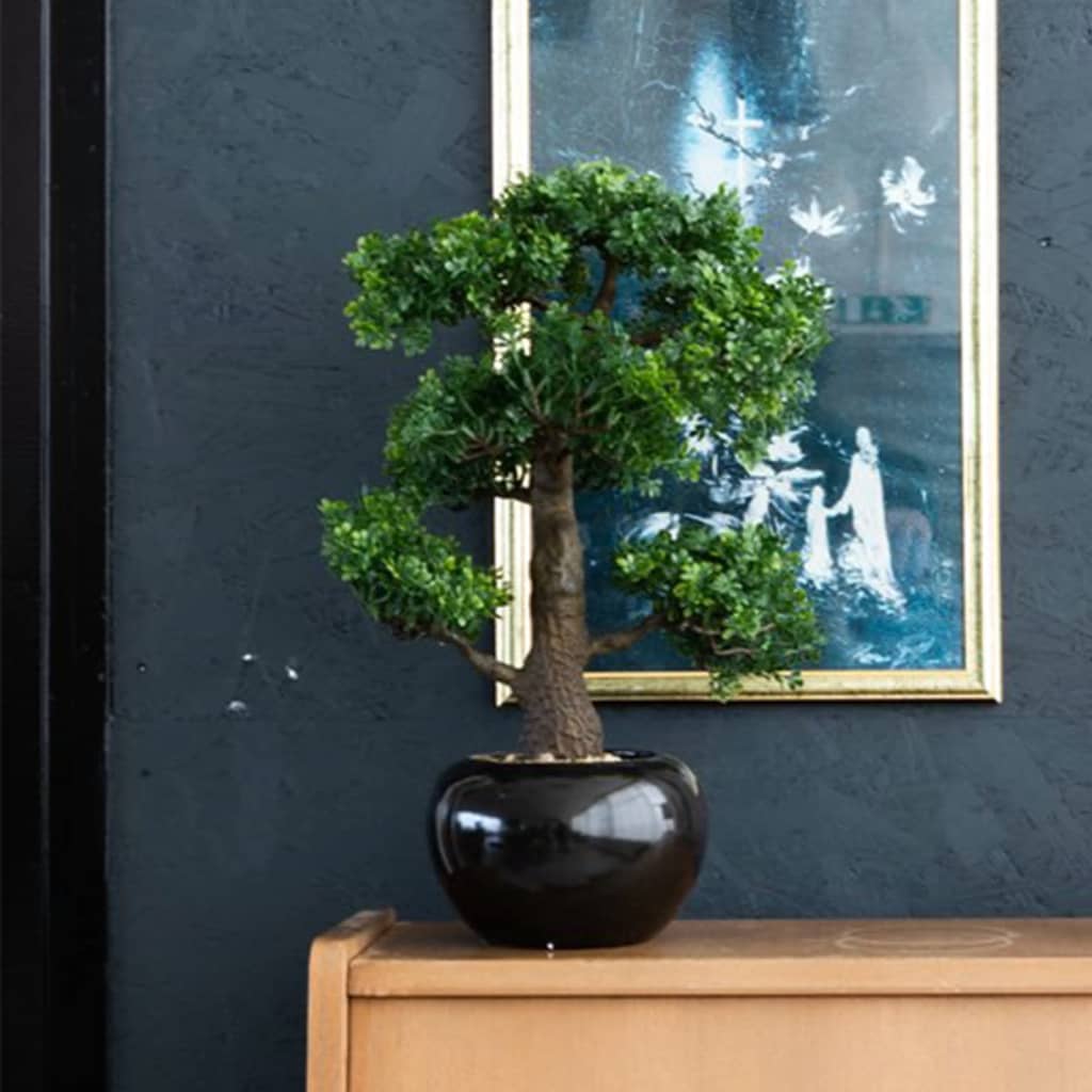 Emerald Mini bonsaï Ficus artificiel Vert 47 cm 420006 Leroy Merlin