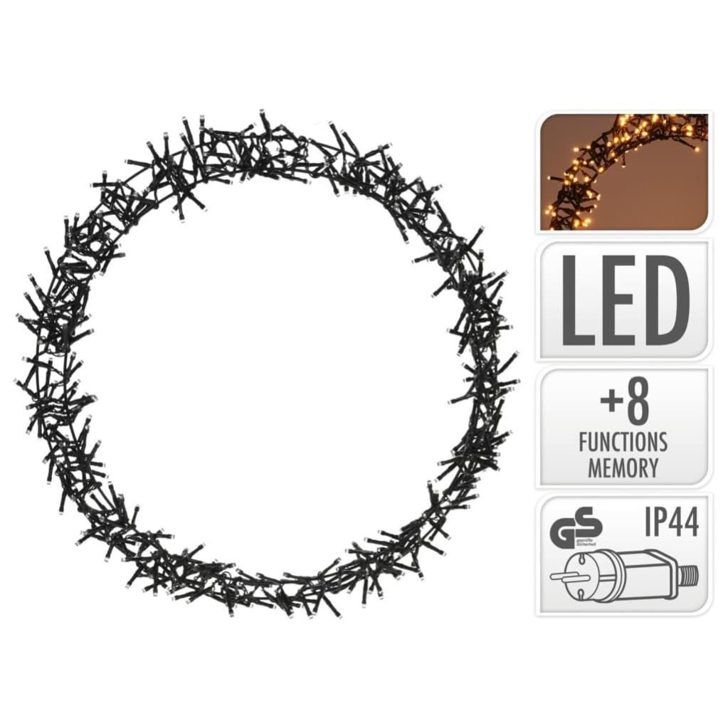Maison Exclusive Aro de luz de Navidad con 400 LEDs 48 cm Leroy