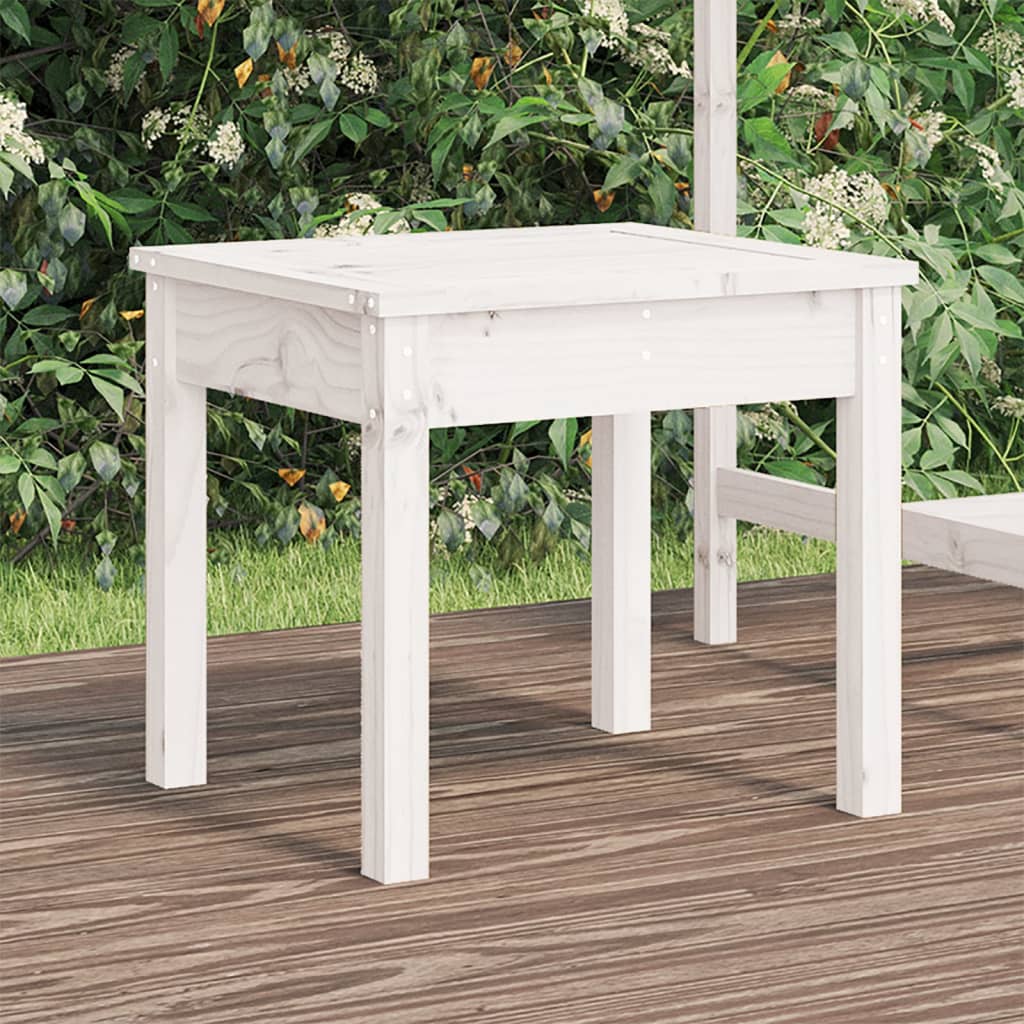 Maison Exclusive - Panca da Giardino Bianca 50x44x45 cm Legno Massello di  Pino