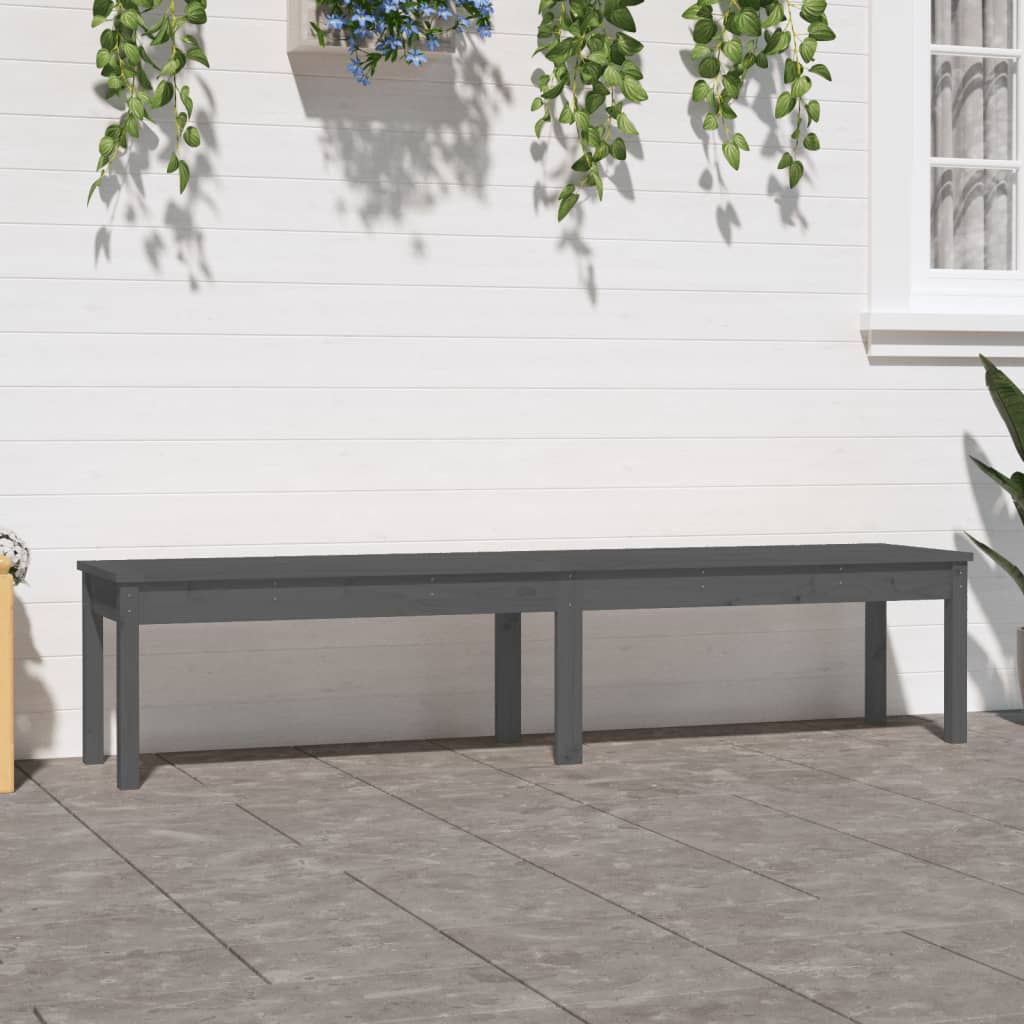 Unico Design Panca Giardino 2 Posti Bianca 203,5x44x45cm Legno Massello  Pino 203,5x44x45 cm Magnifico it - Bianco90536