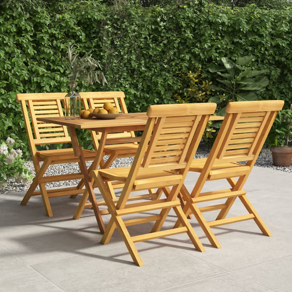 Maison Exclusive - Set da Pranzo per Giardino 5 pz in Legno Massello di Teak