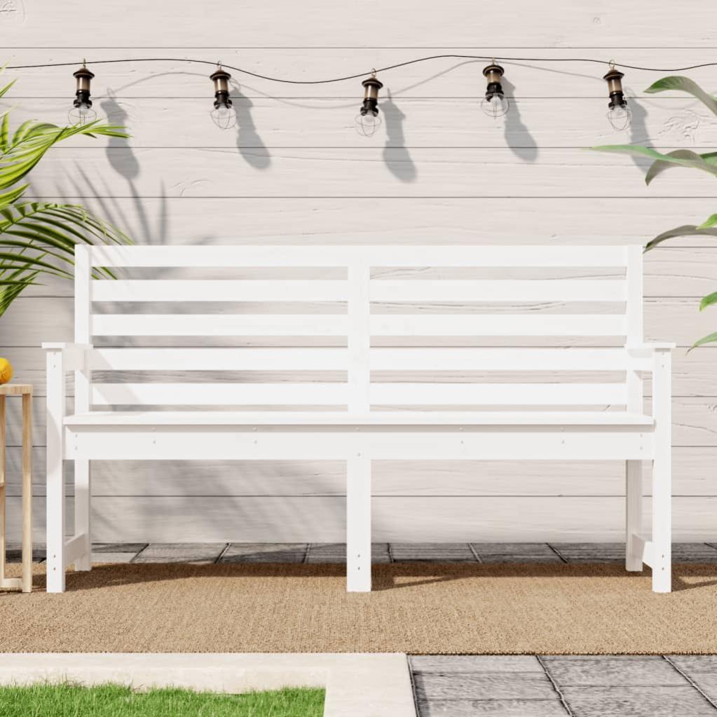 Panca da giardino in legno di acacia 120 cm con cuscino rosso SOVANA