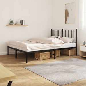 Maison Exclusive Estructura de cama con cajones negro 150x200 cm