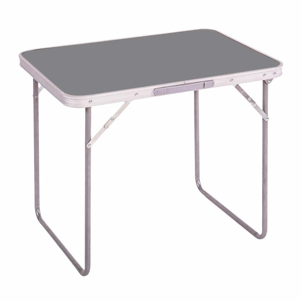 Table camping - Aluminium et Acier et MDf - Gris