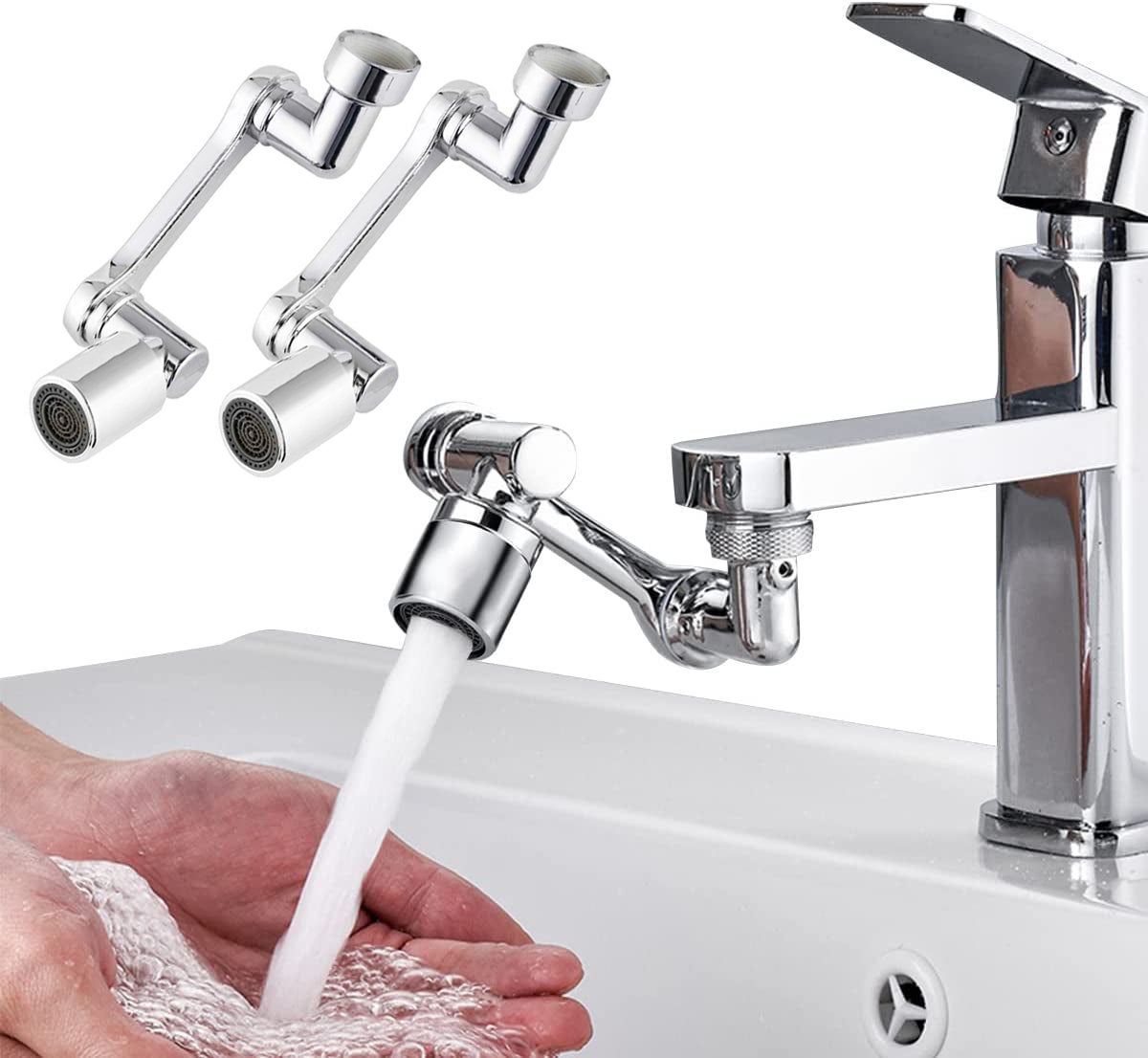 Aérateur de robinet, aérateur d'évier de cuisine pivotant à 360 °, tête de  robinet de pulvérisateur à double fonction à 2 flux
