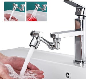 Extension de robinet universel 1080 °, robinet de lavabo, aérateur, filtre  anti-éclaboussures, buse de barboteur, bras robotique, Extension de robinet  de cuisine