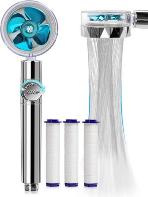 Pommeau de douche à économie d'eau à haute pression 6 Mode Turbo Douche  Massage à l'eau réglable Eco Shower Accessoires de salle de bain