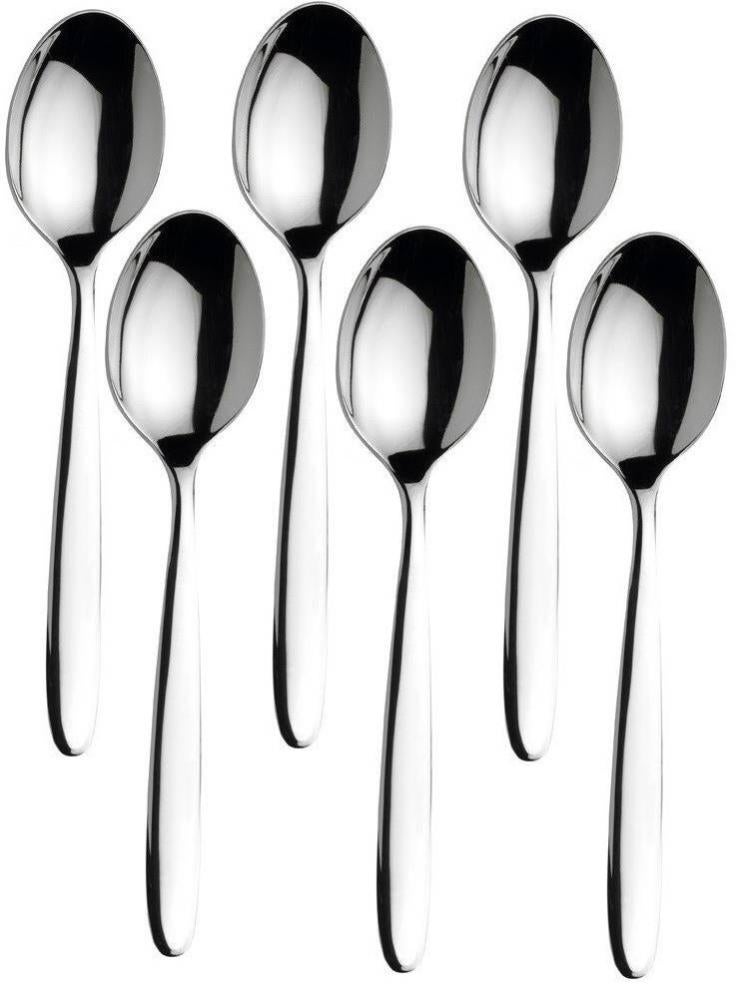 Cucchiaino da Caffe Espresso 6 pezzi Magic in acciaio inox 18/10 lucido