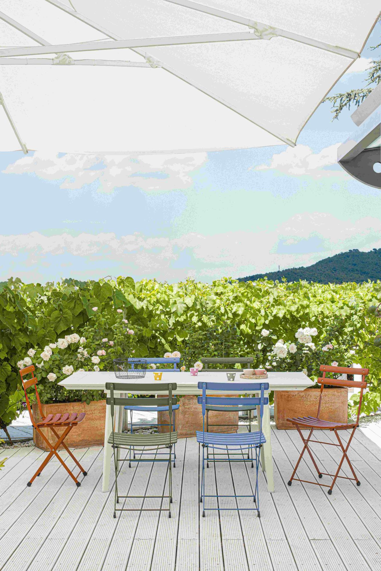 Emu Sedie E Tavolo Pieghevoli EMU Arc En Ciel Set Sedie Pieghevoli