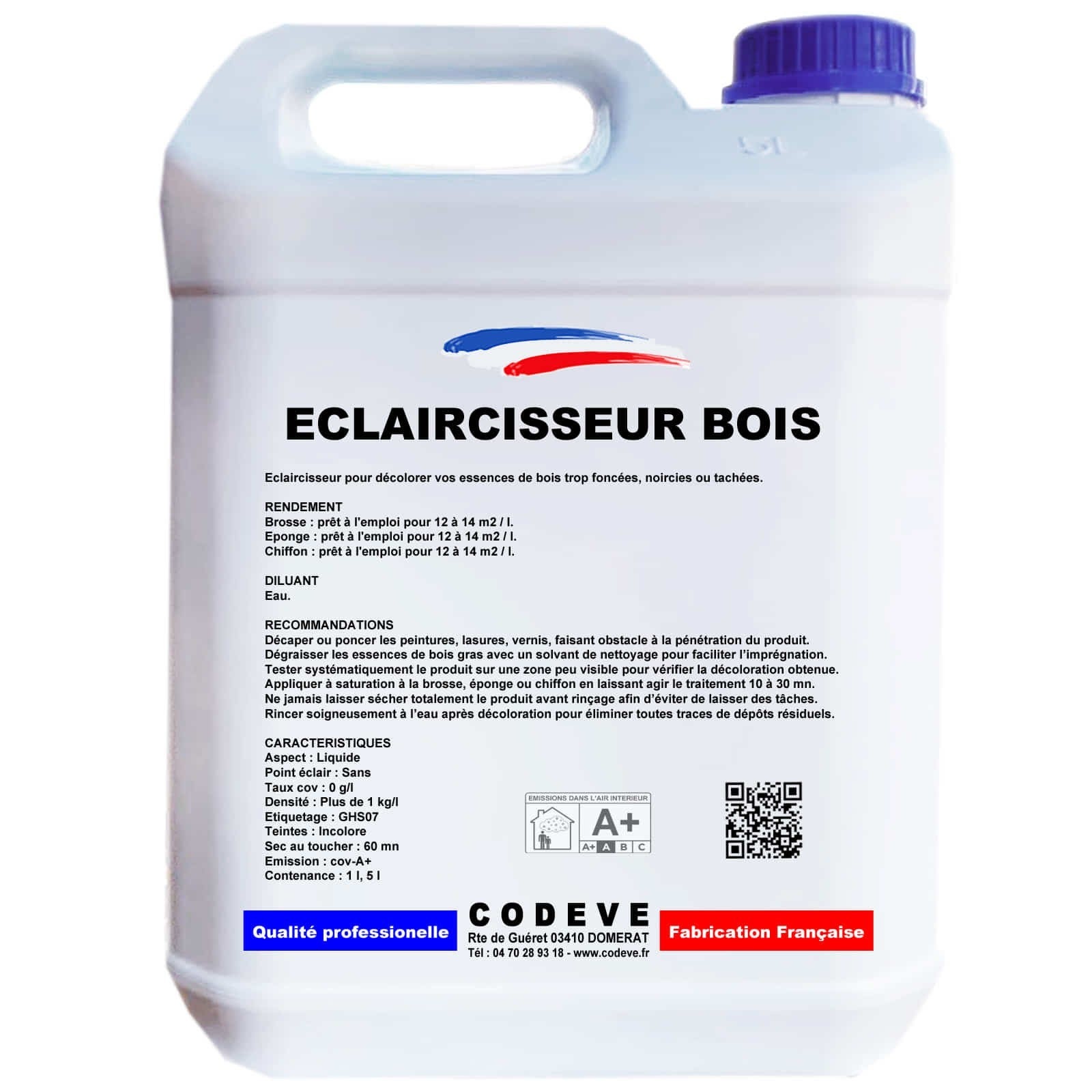 Eclaircisseur Bois - 4x5 L - Codeve Bois - | Leroy Merlin