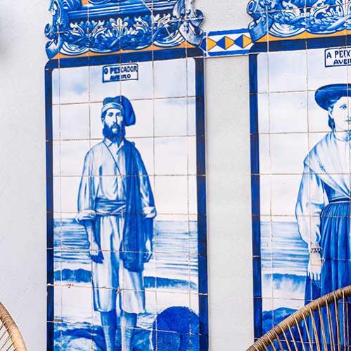 Mural decorativo aveiro - 666 x 1900 mm, vinilo brillo latex sobre forex