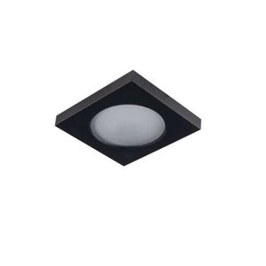 Spot LED encastrable 3en1 carré noir 7W IP20 avec driver intégré