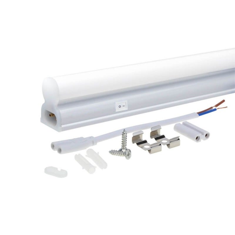 Réglette LED Type T5 avec Interrupteur 20W 1600lm (105W) IP20 1450mm -  Blanc Naturel 4000K en 2023
