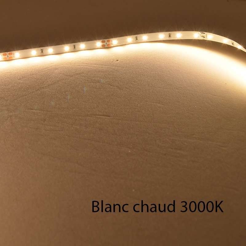 Ruban LED Professionnel 120 LED/m blanc Chaud 3000k étanche (IP68) / par  mètre - PACALED SAS